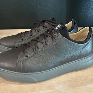 NEW 12 Men's Samuel Hubbard Flight Espresso Brown Leather Sneaker Shoes w. Box
